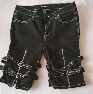 Hot Topic double strap black shorts size 34 for men